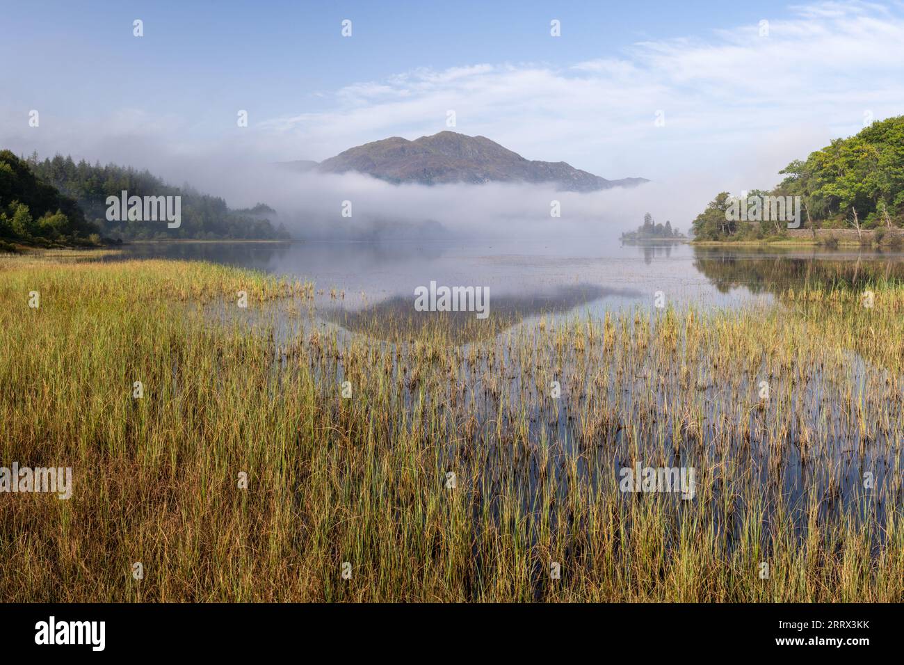 Loch Achray en septembre Banque D'Images