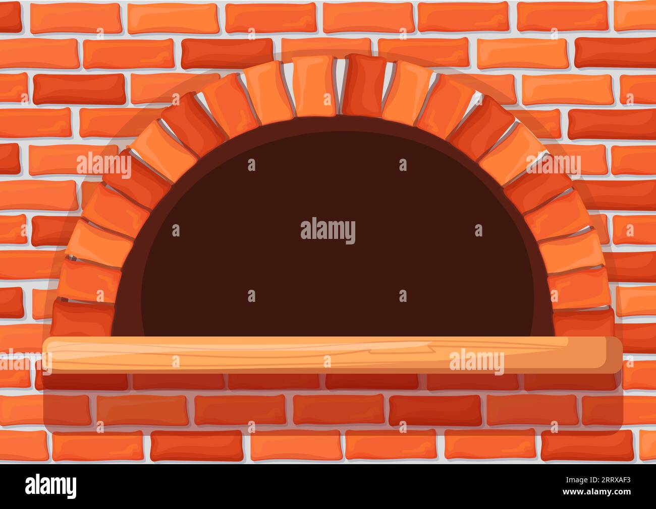 Fond de poêle à bois en brique. Four vide ou cheminée. Illustration vectorielle Illustration de Vecteur Fond de poêle à bois en brique. Four vide ou cheminée. Illustration vectorielle Illustration de Vecteur
