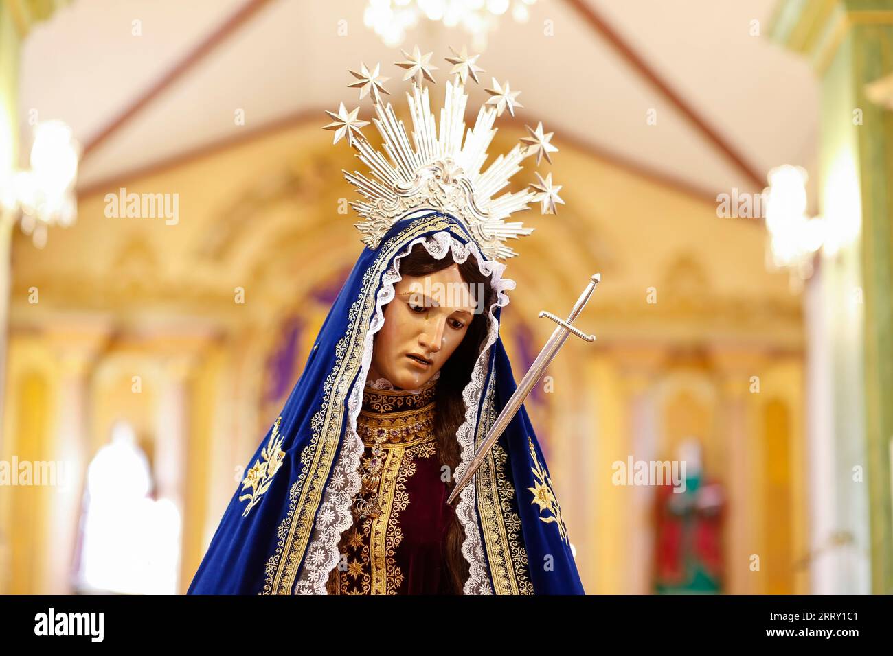 Notre-Dame des Dolours Statue de l'image - Nossa Senhora das Dores Banque D'Images