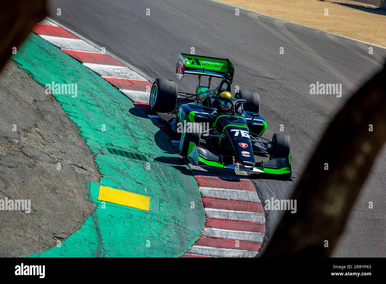 Monterey, Californie, États-Unis. 8 septembre 2023. MATT BRABHAM (76), pilote de la série INDYCAR NXT by Firestone, d'Indianapolis, Indiana, voyage dans les virages lors d'une séance d'essais pour le Grand Prix Firestone de Monterey au WeatherTech Raceway Laguna Seca à Monterey CA. (Image de crédit : © Kenneth L Weisenberger Grindston/ASP) USAGE ÉDITORIAL SEULEMENT! Non destiné à UN USAGE commercial ! Banque D'Images