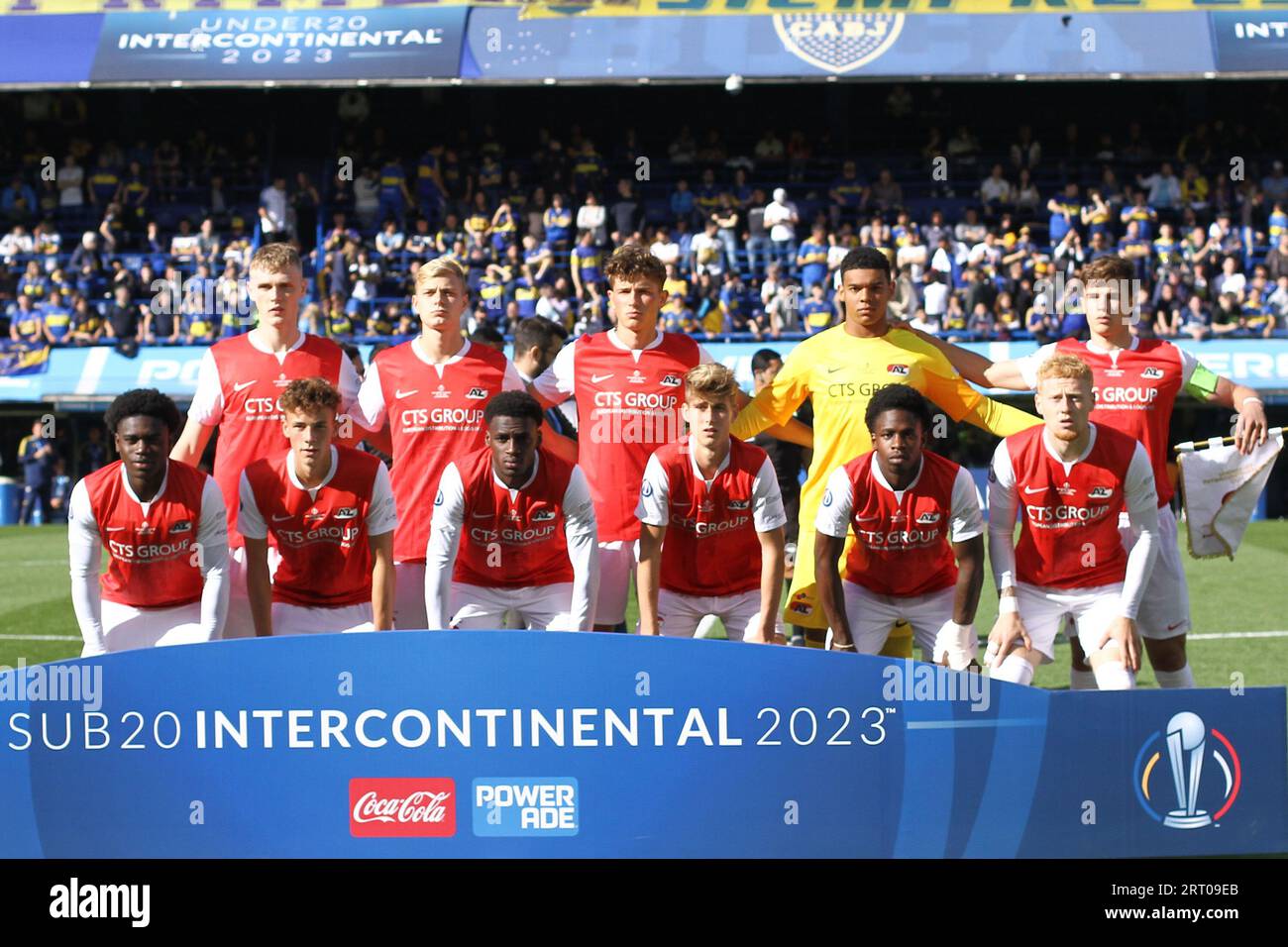 Buenos Aires, Argentine. 9 septembre 2023. Équipe d'Az Alkmaar avant le dernier match de la coupe Intercontinentale U20 au stade de la Bombonera ( crédit : Néstor J. Beremblum/Alamy Live News Banque D'Images