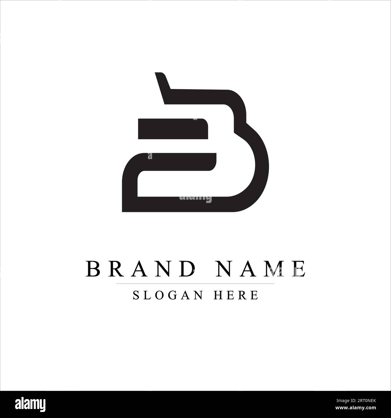 Lettre B logo professionnel pour tous les types d'entreprises. B Design de logo de lettre. Logo lettre B abstrait moderne. Illustration de Vecteur