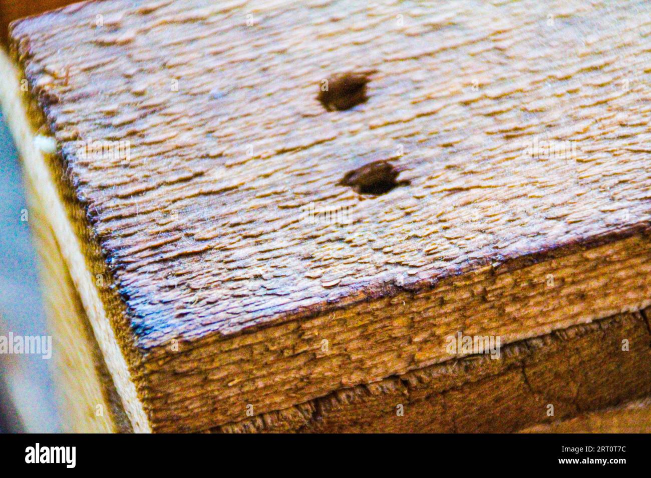 table de palette en bois autofabriquée Banque D'Images