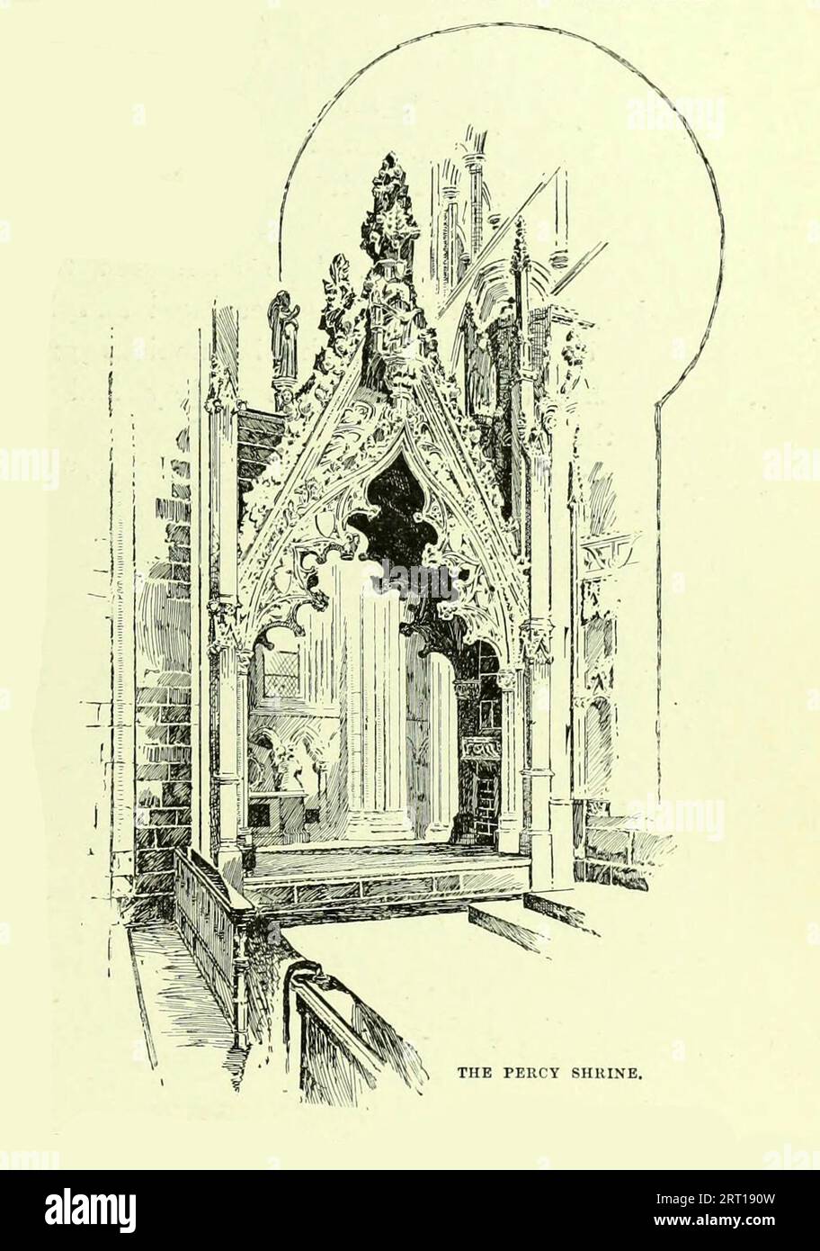 The Percy Shrine tiré du livre ' Cathedrals, Abbayes and Churches of England and Wales : descriptive, Historical, pictural ' par Bonney, T. G. (Thomas George), 1833-1923, Publisher London : Cassell 1890 Banque D'Images