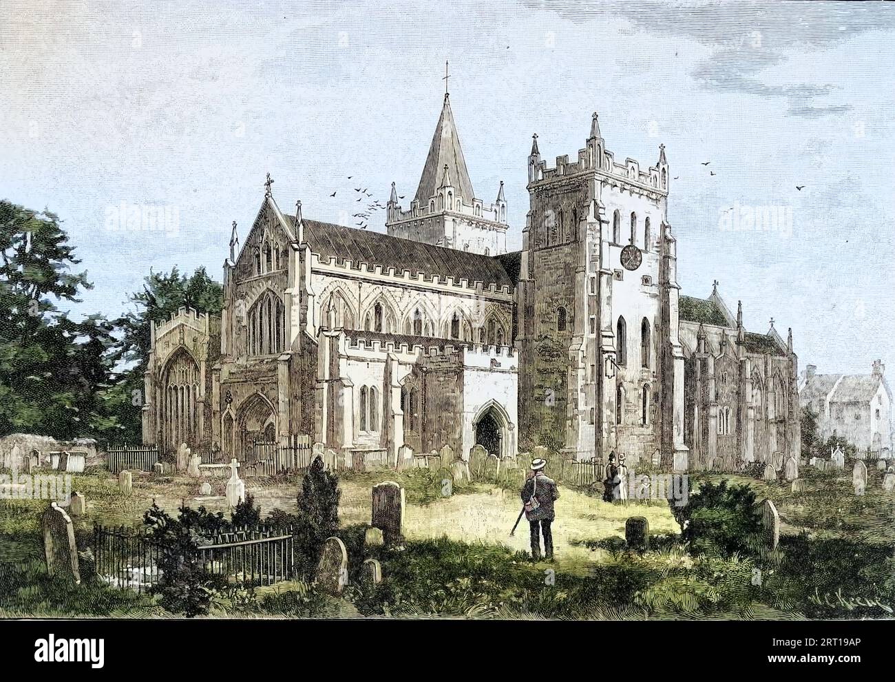 OTTERY ST. MARIE, UNE GRANDE ÉGLISE DEVONSHIRE. Extrait du livre ' Cathedrals, Abbayes and Churches of England and Wales : descriptive, Historical, pictural ' par Bonney, T. G. (Thomas George), 1833-1923, Publisher London : Cassell 1890 Banque D'Images