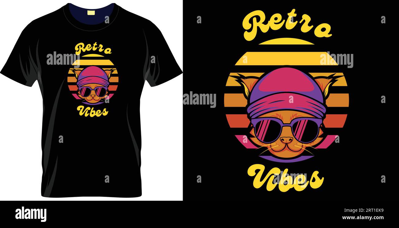 Belle aventure Vintage T-shirt Design Vector étiquette, logo, signe, autocollant ou impression pour le t-shirt., fond noir Illustration de Vecteur