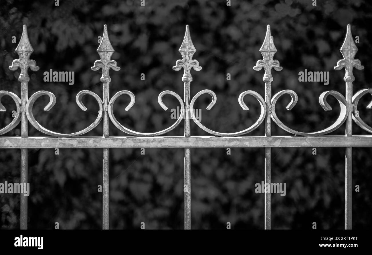 Le travail de forgeron, la vieille clôture Banque D'Images