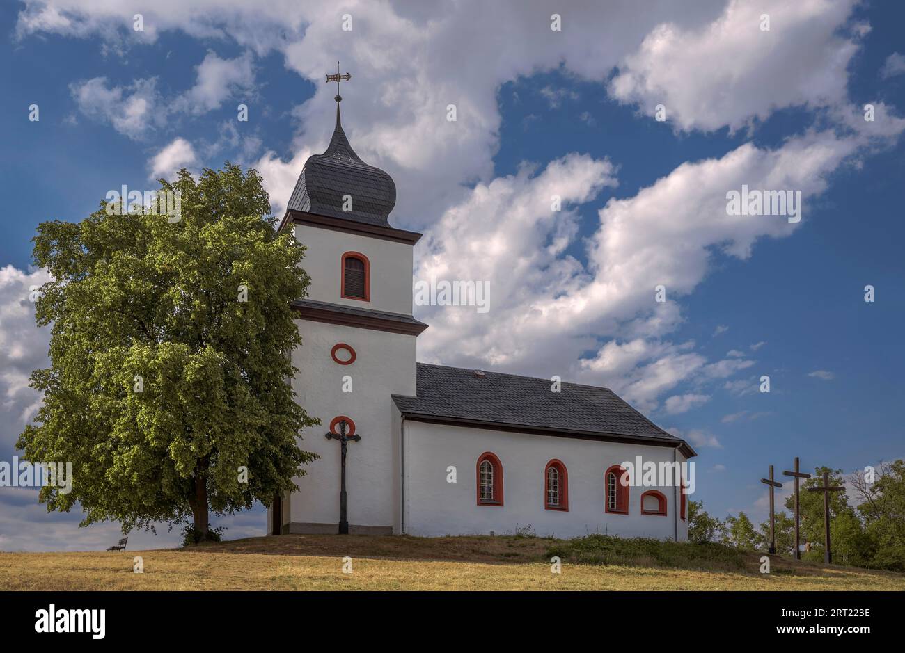 L'ancienne église catholique de pèlerinage de Saint Clara près de Heinersgruen a été construit dès le 12e 13e siècle et mentionné pour la première fois dans un document dans Banque D'Images