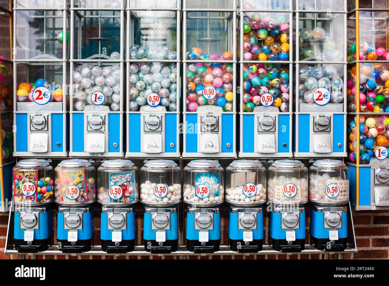 De nombreuses machines à mâcher, Bruxelles, Belgique Banque D'Images