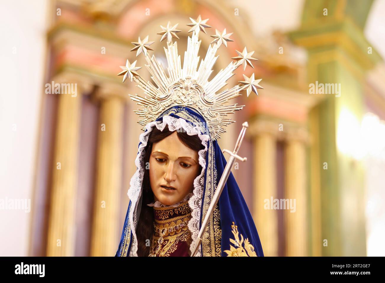 Notre-Dame des Dolours Statue de l'image - Nossa Senhora das Dores Banque D'Images