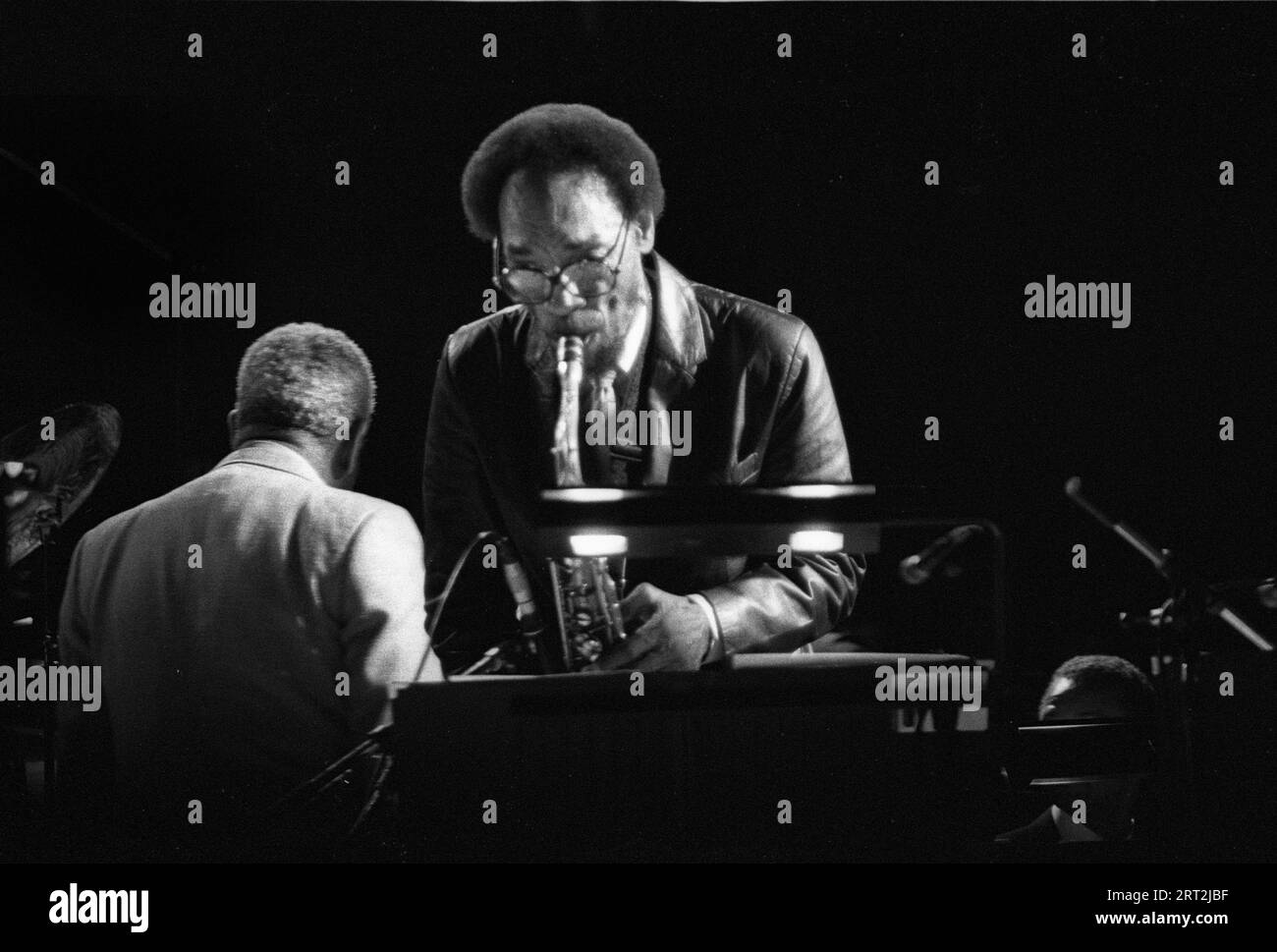 Sam Rivers, JVC Capital Jazz Festival, Royal Festival Hall, Londres, 1988. Banque D'Images