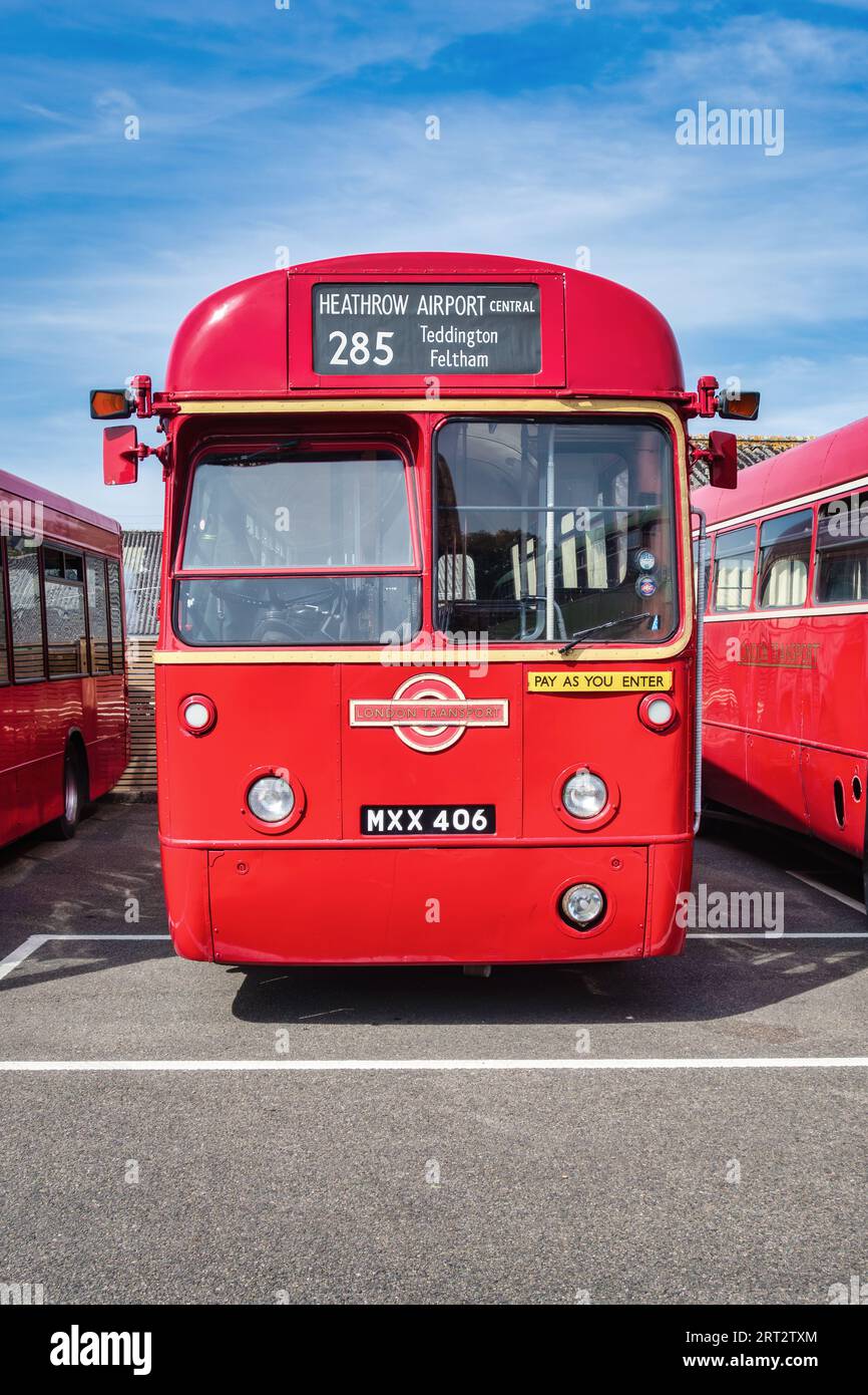 AEC Regal IV, MXX 406, bus à étage unique pris lors du Vintage bus Rally Day à Romney Hythe & Dymchurch Light Railway le 3 septembre 2023 Banque D'Images