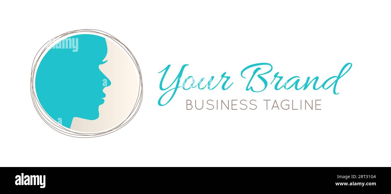 Conception de logo pour les entreprises de beauté ou de spa Illustration de Vecteur