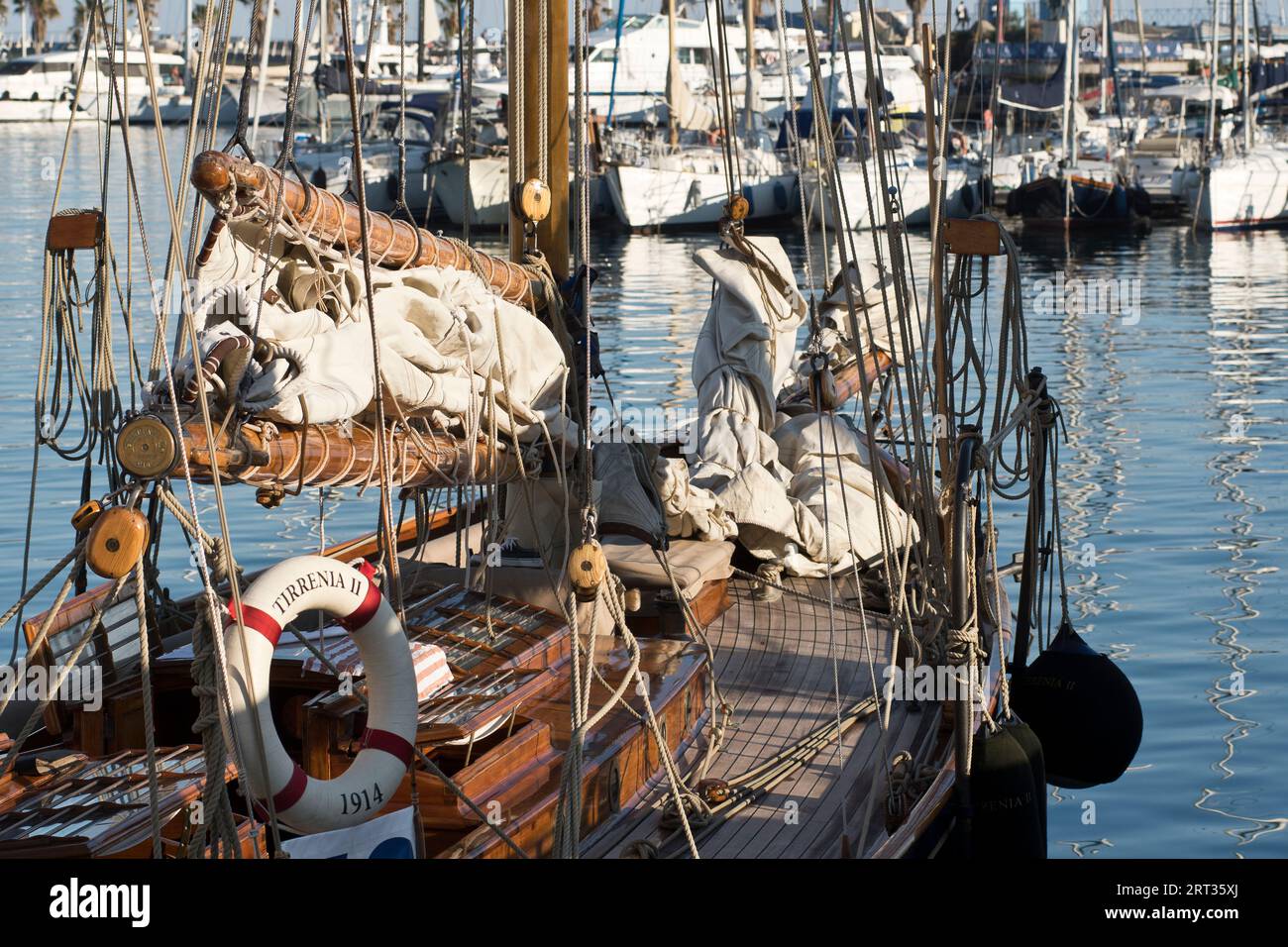 Tirrenia II yacht classique - Vele d'Epoca di Imperia 2023 Banque D'Images