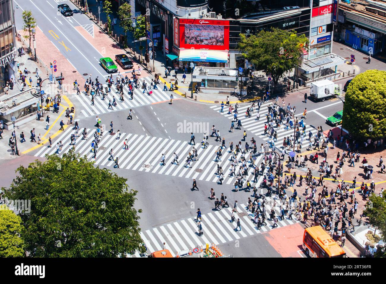 TOKYO, JAPON, le 11 MAI 2019, Shibuya Crossing est l'un des passages piétons les plus utilisés au monde, dans le centre de Tokyo, au Japon Banque D'Images