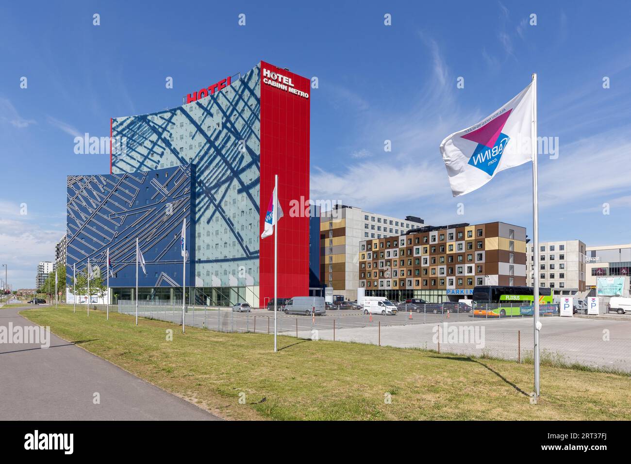 Copenhague, Danemark, 22 mai 2018 : vue extérieure du Cabinn Metro Hotel Banque D'Images