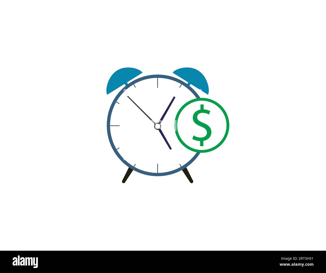Heures supplémentaires, argent, icône de travail. Illustration vectorielle. Illustration de Vecteur