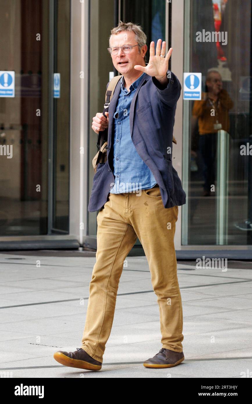 Le chef et animateur Hugh Fearnley-Whittingstall quitte la BBC après être apparu dans une émission politique dimanche avec Laura Kuenssberg. Photo prise le 3 septembre Banque D'Images