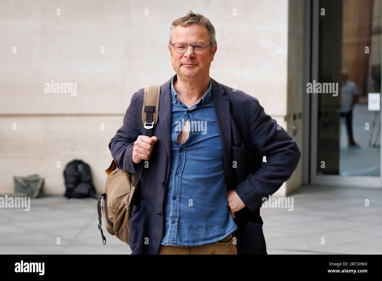 Le chef et animateur Hugh Fearnley-Whittingstall quitte la BBC après être apparu dans une émission politique dimanche avec Laura Kuenssberg. Photo prise le 3 septembre Banque D'Images