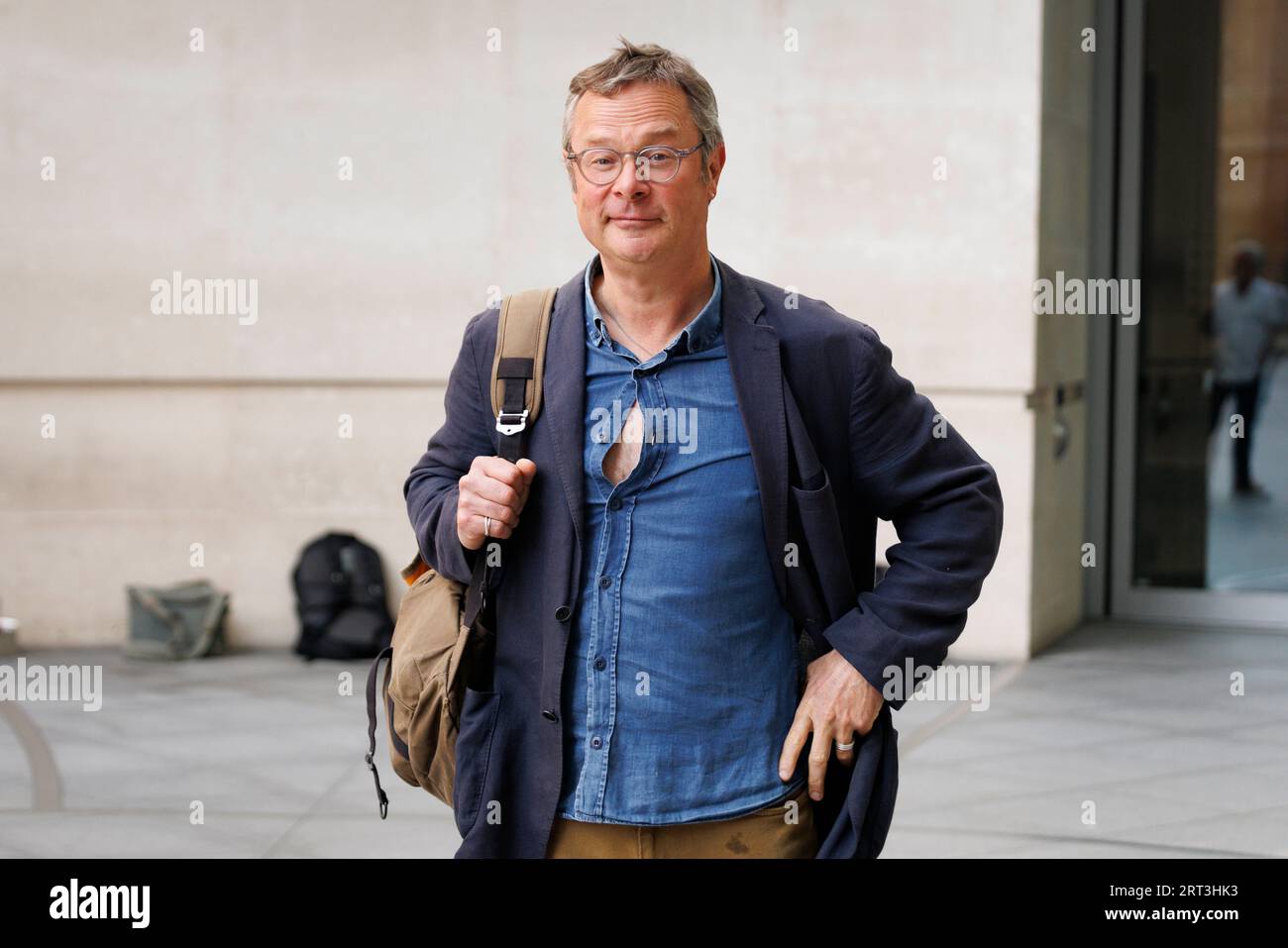 Le chef et animateur Hugh Fearnley-Whittingstall quitte la BBC après être apparu dans une émission politique dimanche avec Laura Kuenssberg. Photo prise le 3 septembre Banque D'Images