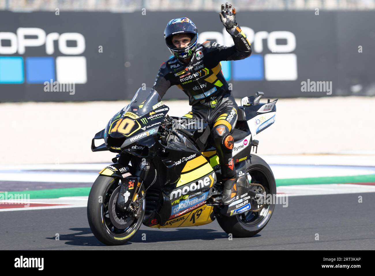 <10 Luca Marini (ITA) Mooney VR46 Racing Team, lors du Grand Prix Red Bull de San Marino et Rimini Riviera le 10 septembre 2023 au Misano World circuit, Italie, lors de la course MotoGP du Grand Prix Red Bull de San Marino et Riviera Rimini, Championnat du monde MotoGP à Misano Adriatico (RN), Italie, septembre 10 2023 Banque D'Images