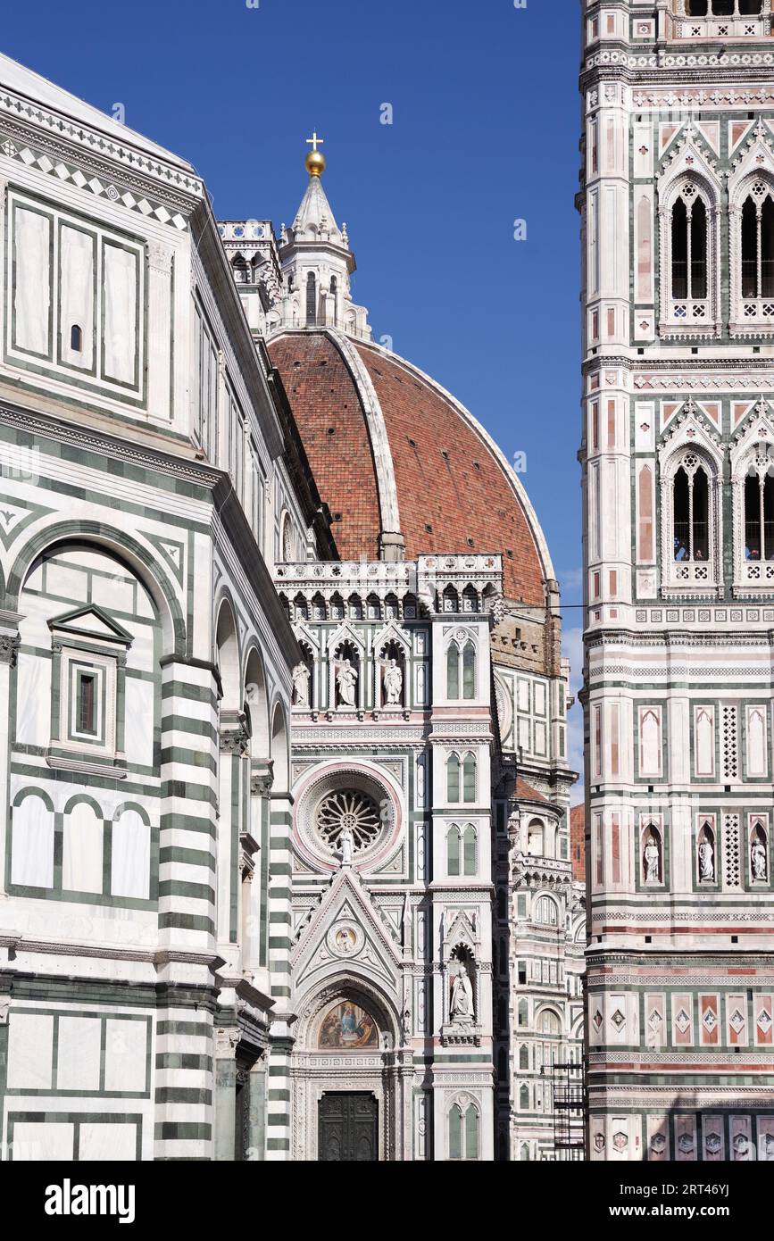 Cathédrale de Florence - détail de l'extérieur Banque D'Images