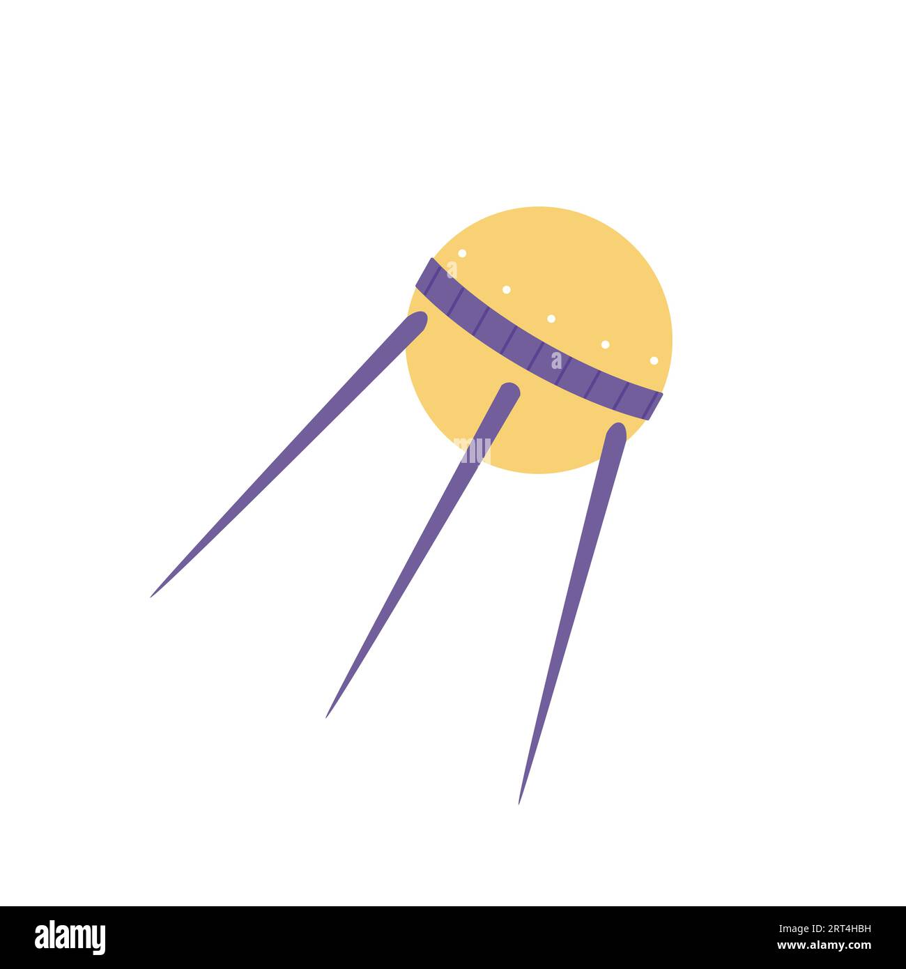 Satellite spatial sputnik. Explorer l'équipement de l'univers, illustration vectorielle de dessin animé de science d'astronomie Illustration de Vecteur Satellite spatial sputnik. Explorer l'équipement de l'univers, illustration vectorielle de dessin animé de science d'astronomie Illustration de Vecteur