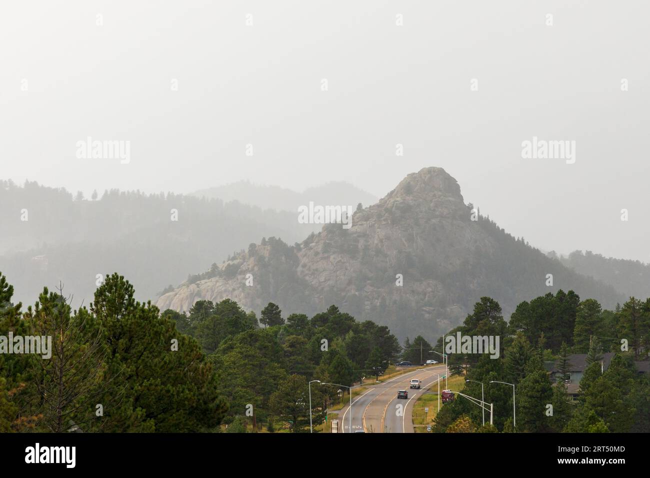 Estes Park, Colorado. Paysage des montagnes Rocheuses près du lac Estes Banque D'Images