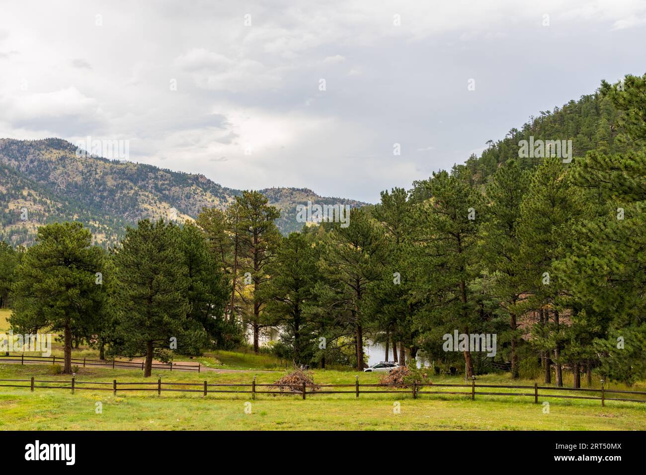 Estes Park, Colorado. Paysage des montagnes Rocheuses près du lac Estes Banque D'Images
