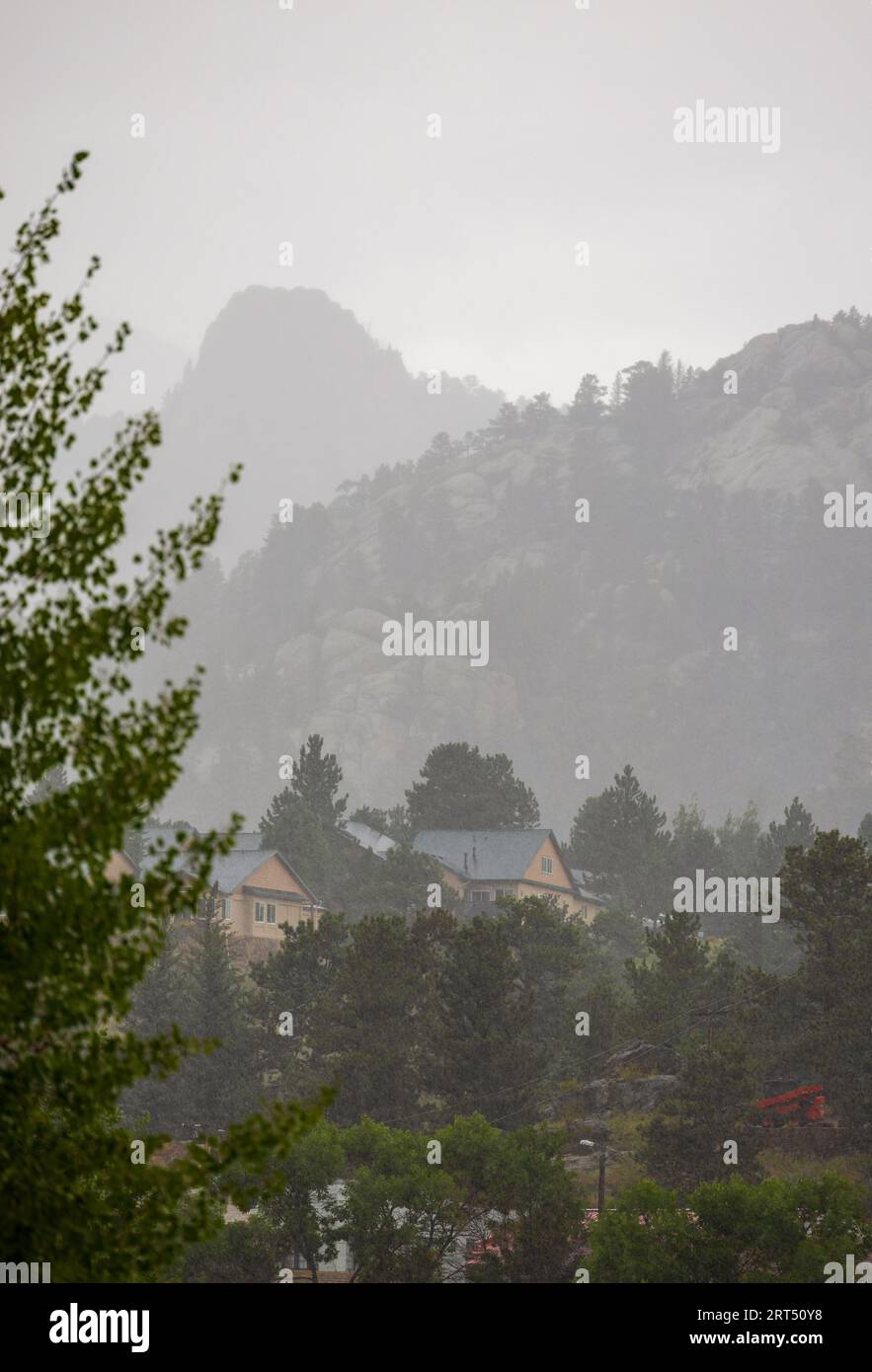 Estes Park, Colorado. Paysage des montagnes Rocheuses près du lac Estes Banque D'Images