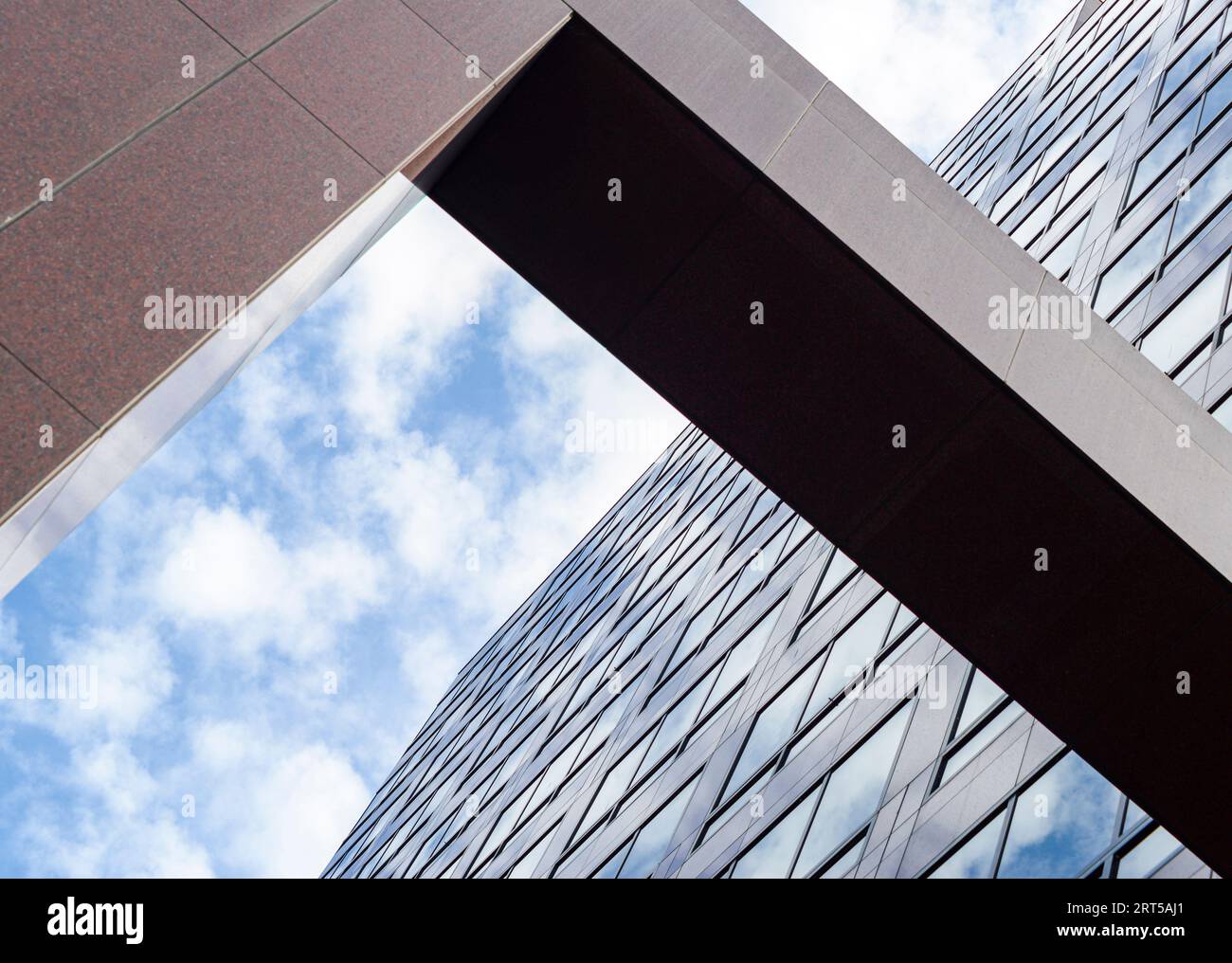 Perspective abstraite de Skyscaper Banque D'Images