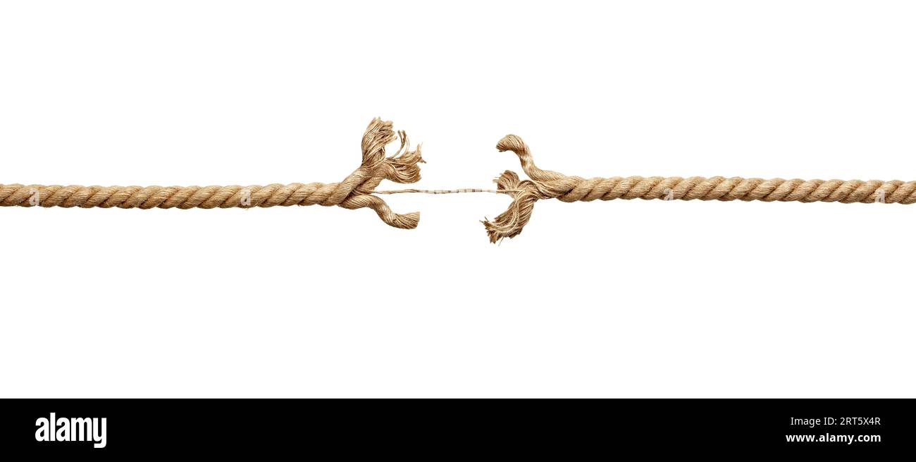corde corde de corde pression rupture de la contrainte Banque D'Images
