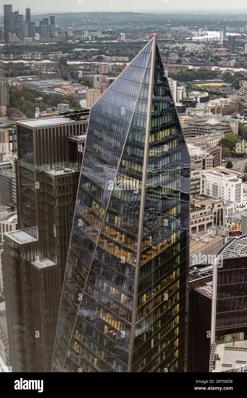 Vue de 8 Bishopsgate, Londres, Royaume-Uni Banque D'Images