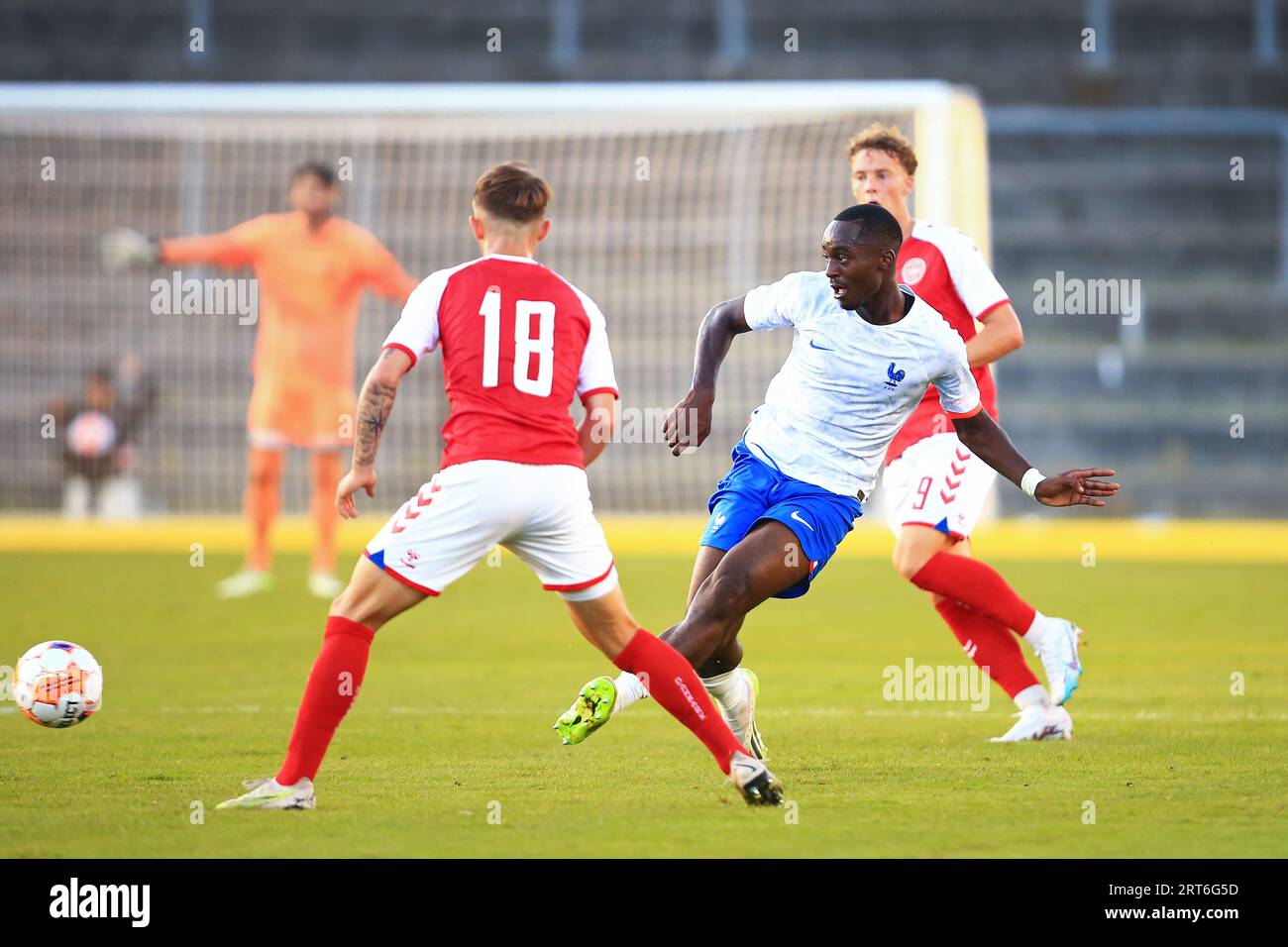 Gladsaxe, Danemark. 08 septembre 2023. Yoan Kore de France vu lors d'un match amical U20 entre le Danemark U20 et la France U20 au Gladsaxe Stadion à Gladsaxe. (Crédit photo : Gonzales photo - Chrisitan Midtgaard). Banque D'Images