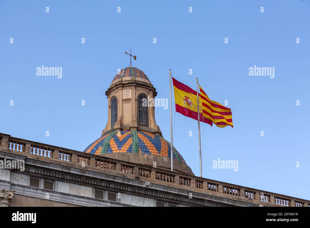 Barcelone, Espagne - 11 FÉVRIER 2022 : le Palau de la Generalitat de Catalunya est un palais historique de Barcelone, Catalogne, Espagne. Il abrite les bureaux o Banque D'Images