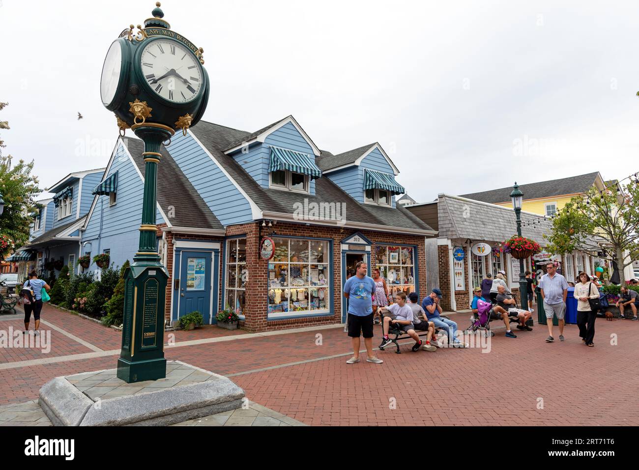 Quartier central et architecture Cape May New Jersey États-Unis Banque D'Images