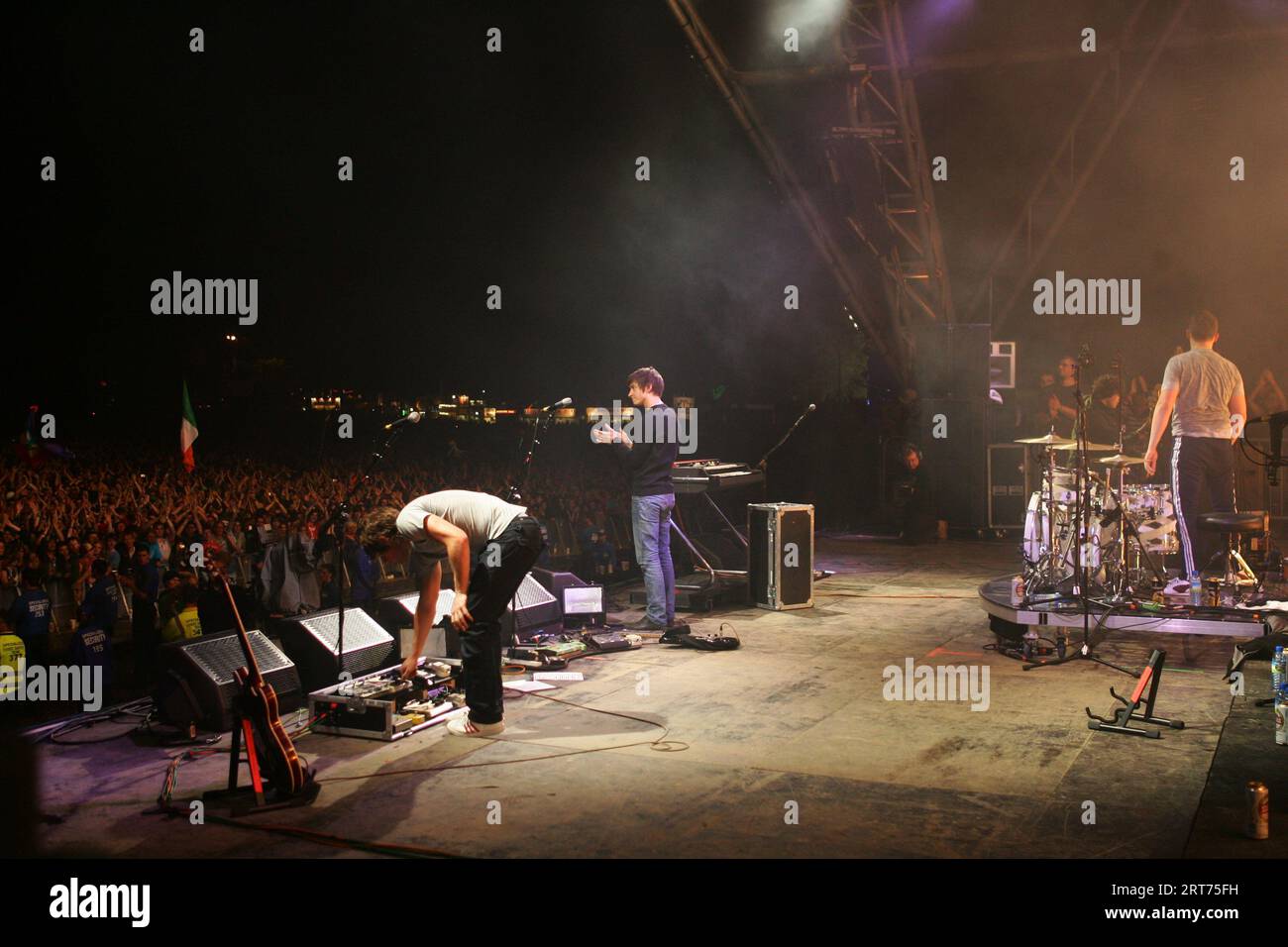 Acrtic Monkeys au Glastonbury Festival 2007 Banque D'Images Acrtic Monkeys au Glastonbury Festival 2007 Banque D'Images