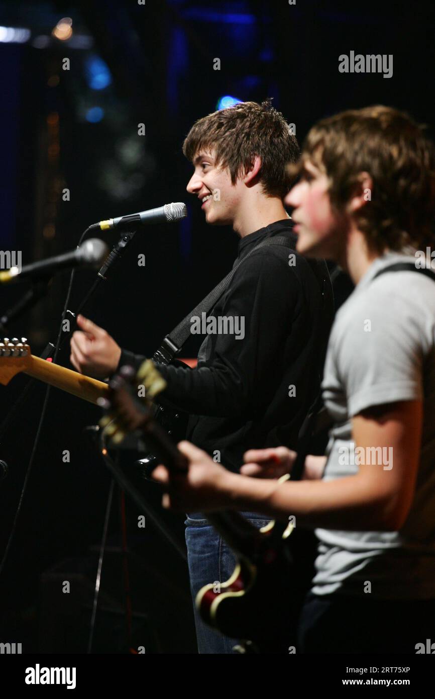 Acrtic Monkeys au Glastonbury Festival 2007 Banque D'Images Acrtic Monkeys au Glastonbury Festival 2007 Banque D'Images