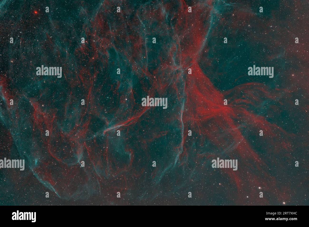 SH2-96 un vestige de supernova chez Cygne Banque D'Images