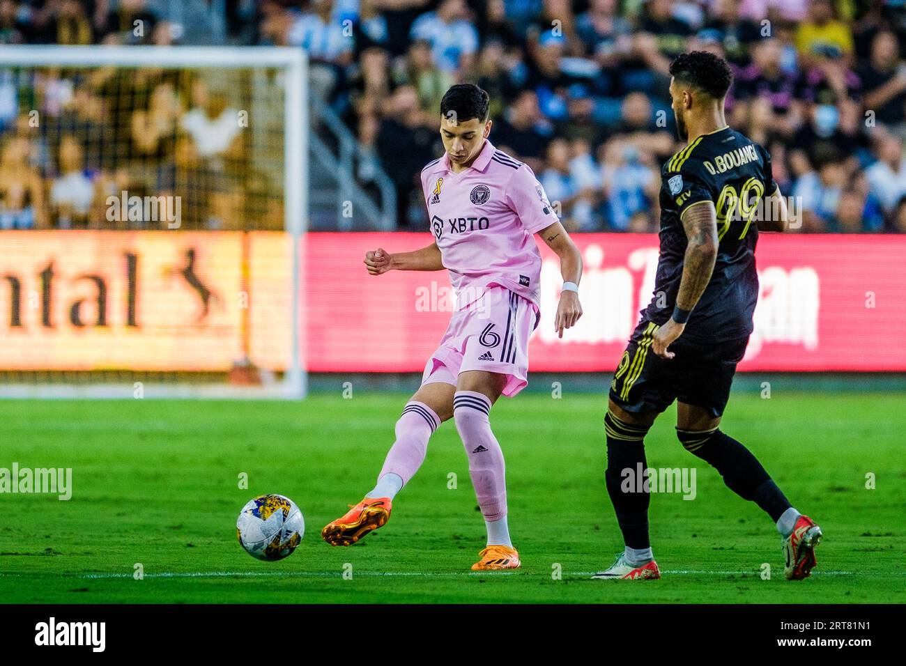 Los Angeles, États-Unis. 04 septembre 2023. Tomas Aviles (6) de l'Inter Miami CF vu lors du match de la MLS entre Los Angeles FC et l'Inter Miami CF au BMO Stadium de Los Angeles. Banque D'Images