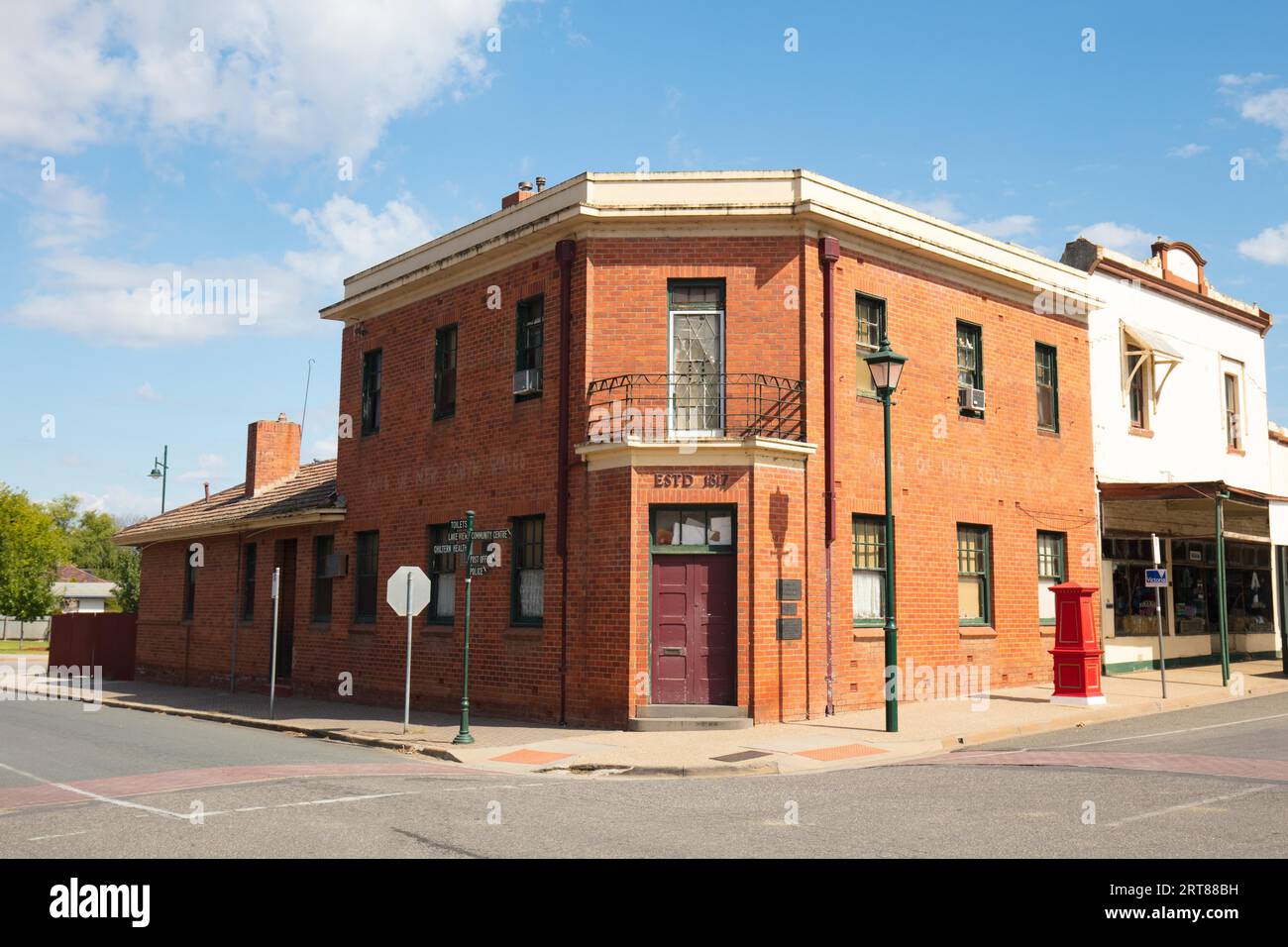 CHILTERN, AUSTRALIE, avril 3 2017 : la pittoresque ville aurifère de Chiltern dans le High Country victorien en Australie Banque D'Images