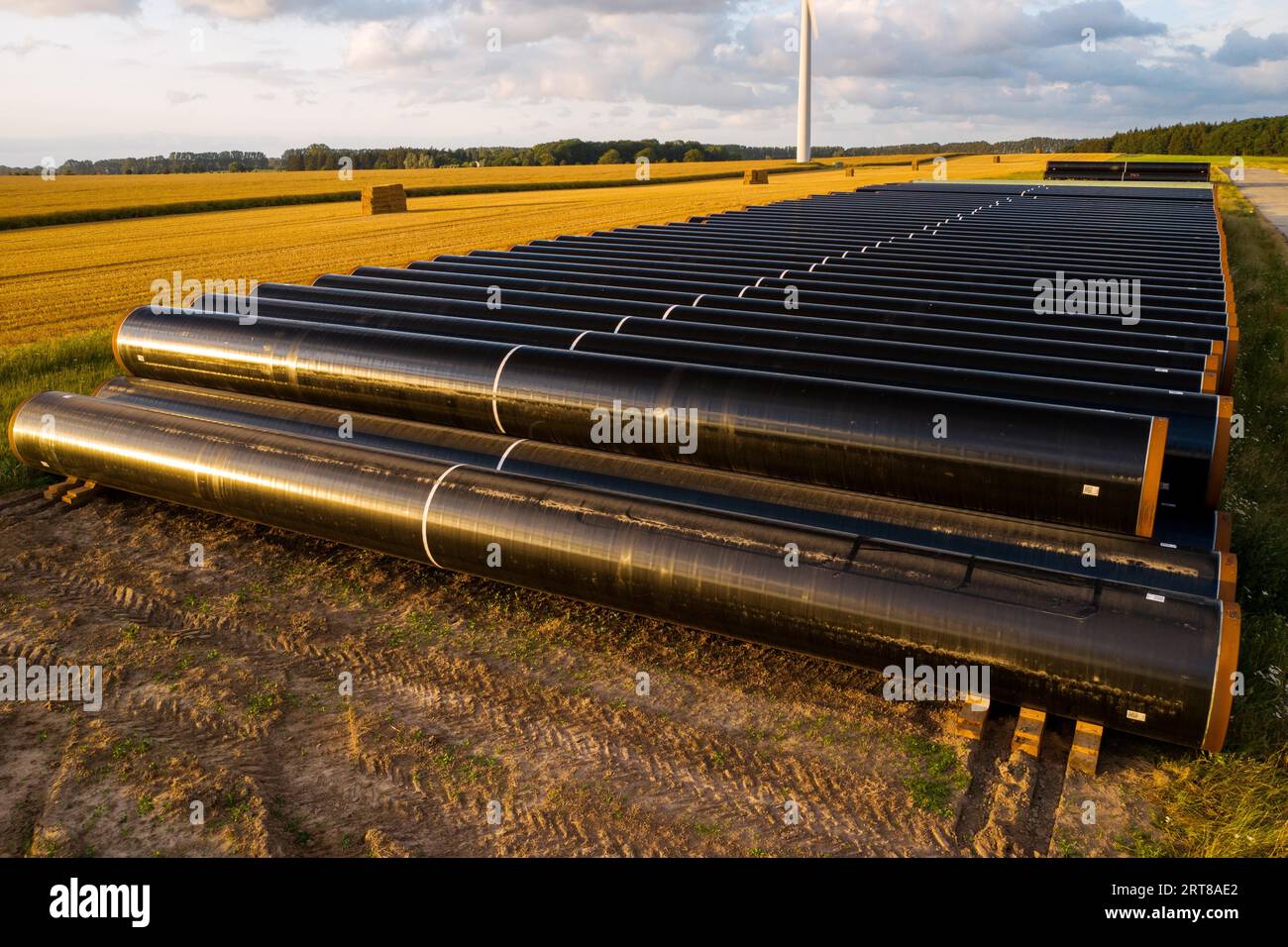 Nouvelles canalisations de gaz pour le projet Nord Stream Banque D'Images