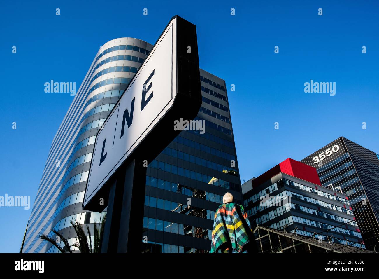 The Line Hotel, 3515 Wilshire Blvd, Los Angeles, CA. Banque D'Images