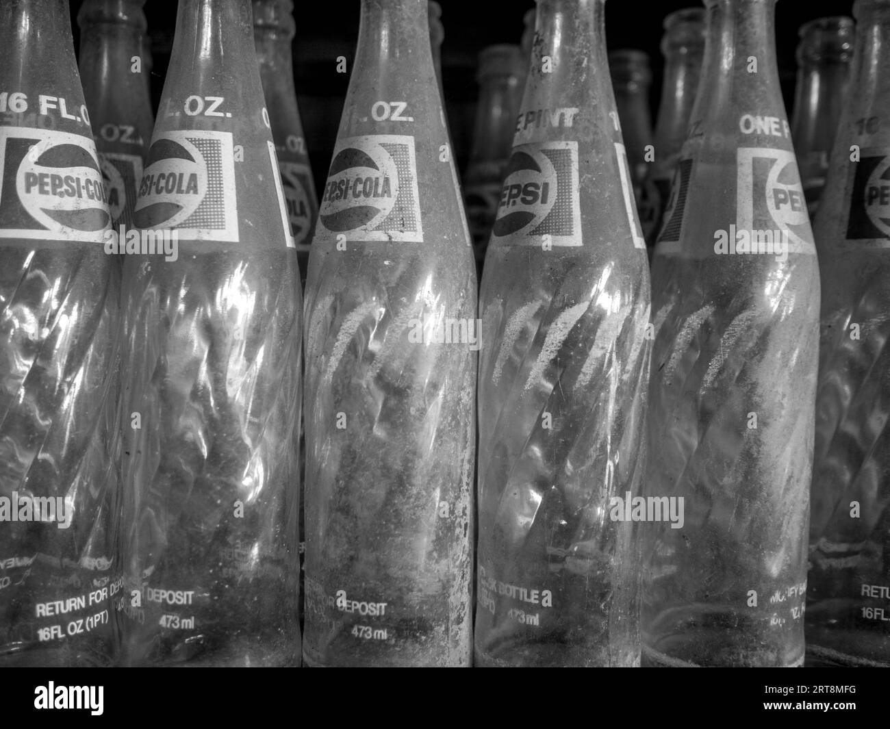 Vieux pepsi cola Banque d'images noir et blanc Alamy