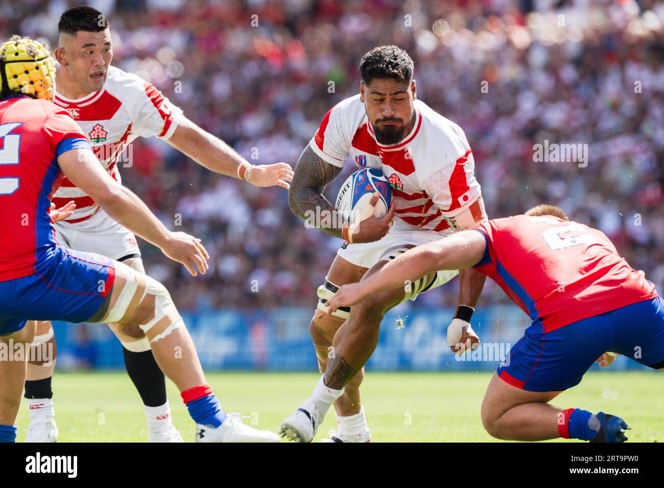 Le Japonais Amato Fakatava lors du match de la coupe du monde de rugby 2023 dans la poule D
