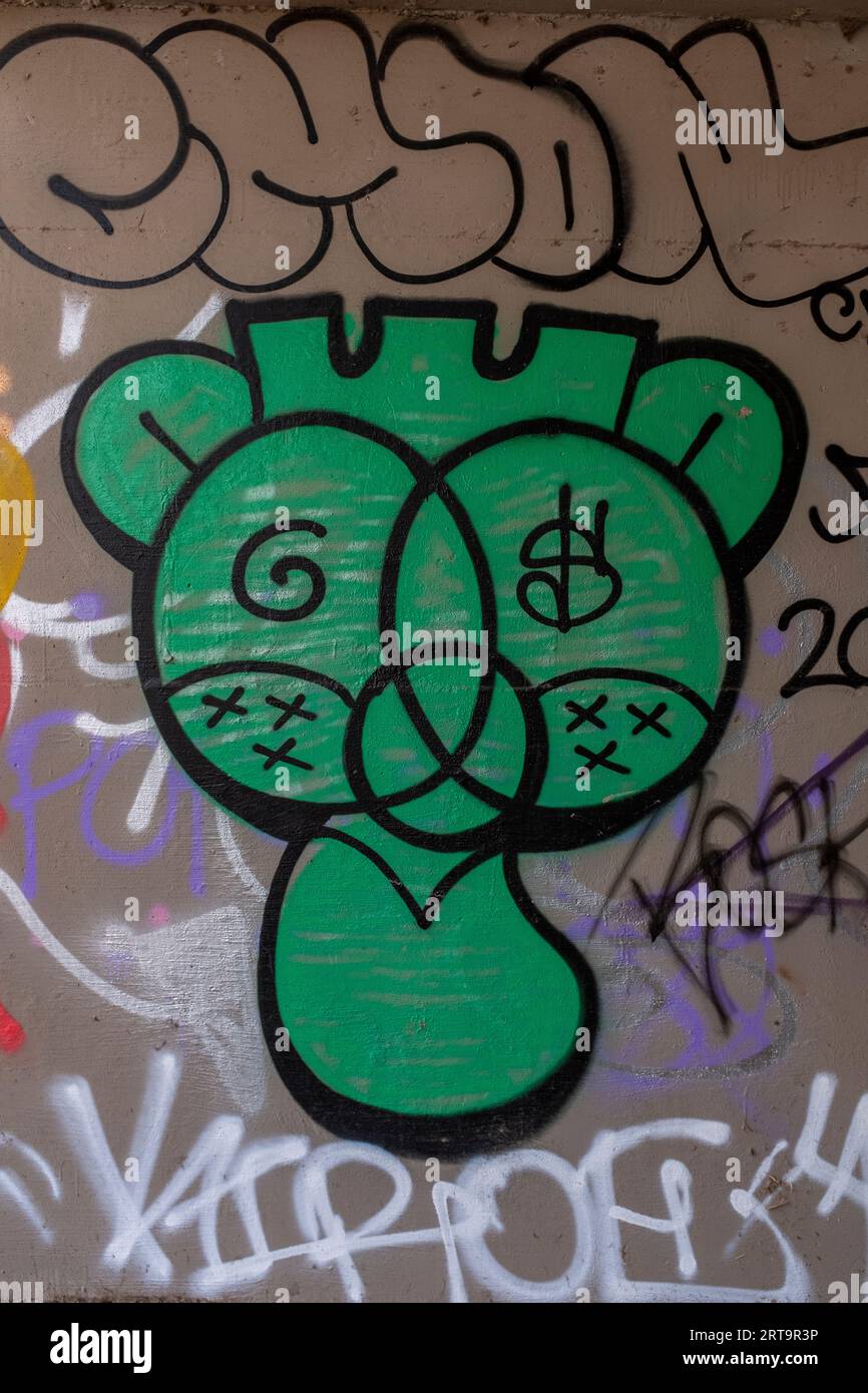 graffiti à Albuquerque, Nouveau-Mexique Banque D'Images