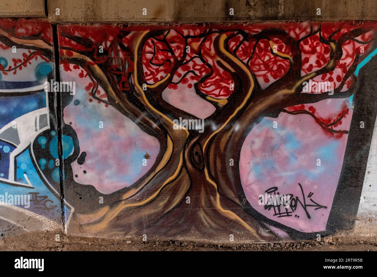 graffiti à Albuquerque, Nouveau-Mexique Banque D'Images
