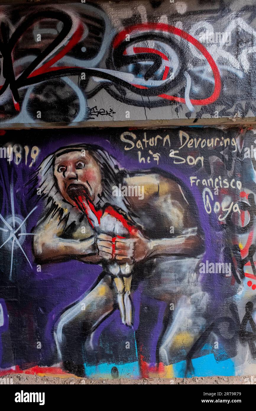 graffiti à Albuquerque, Nouveau-Mexique Banque D'Images