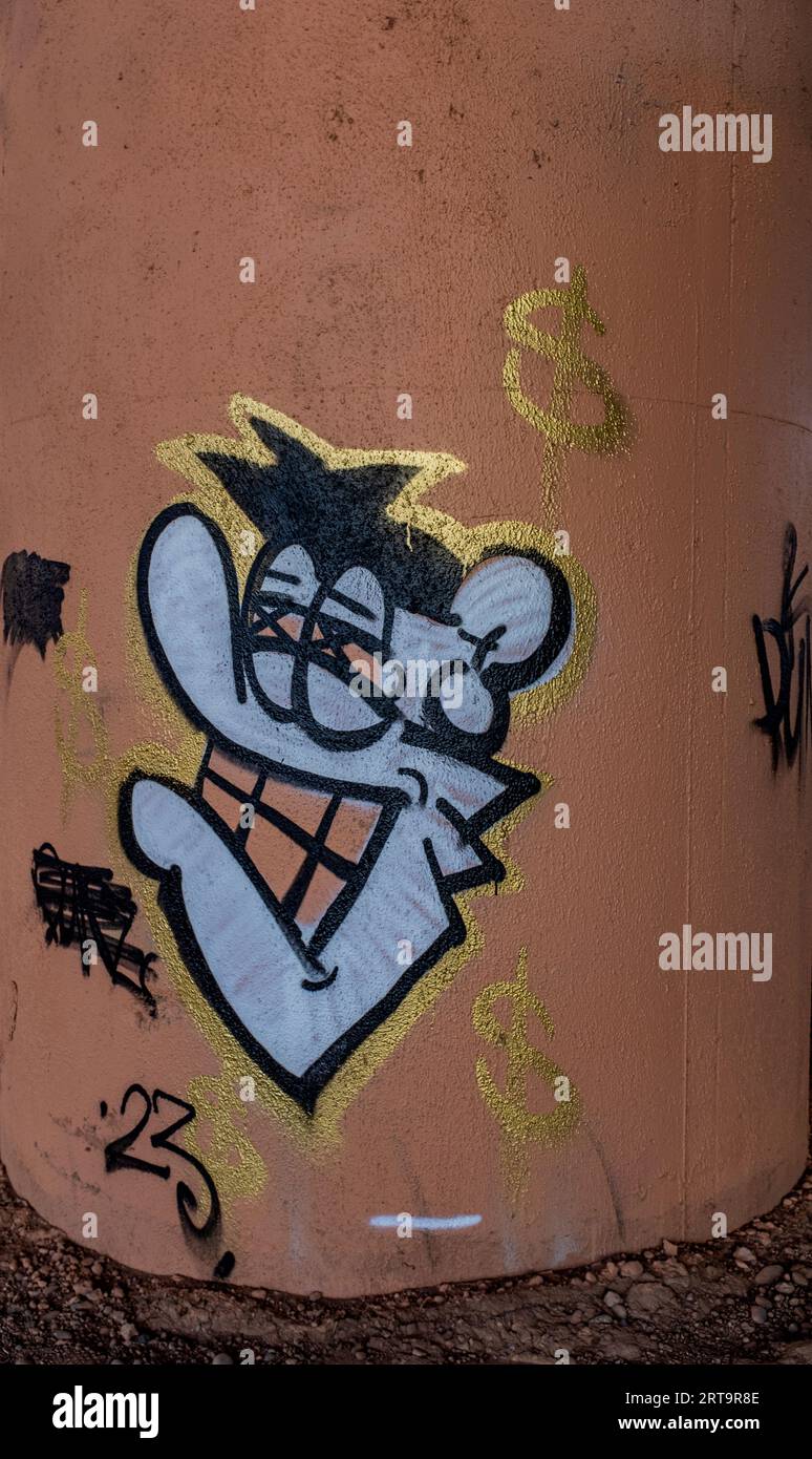 graffiti à Albuquerque, Nouveau-Mexique Banque D'Images