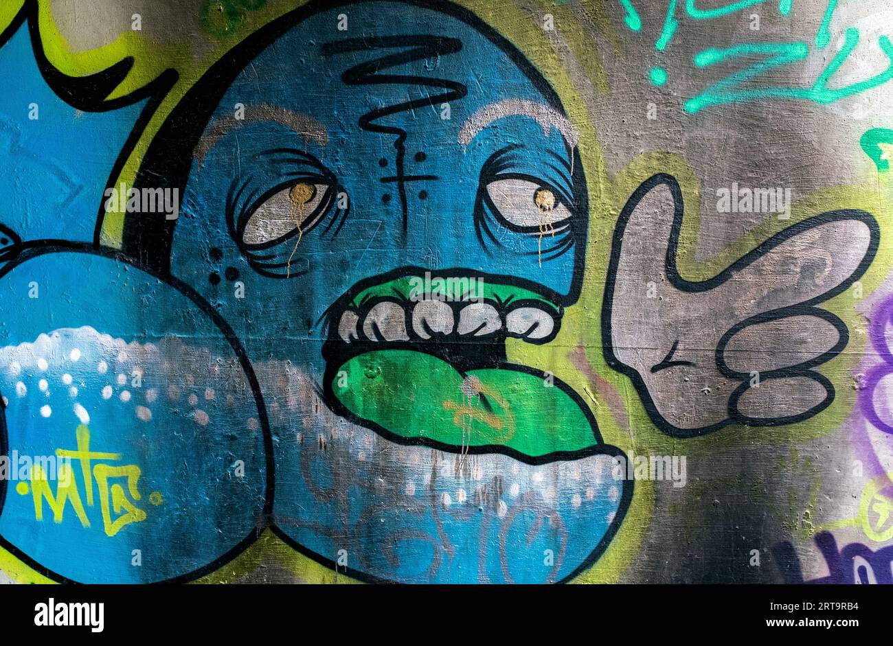 graffiti à Albuquerque, Nouveau-Mexique Banque D'Images